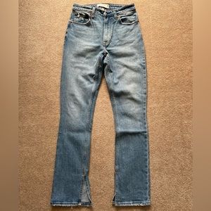 Abercrombie & fitch curve love skinny high rise with open bottom, 25S